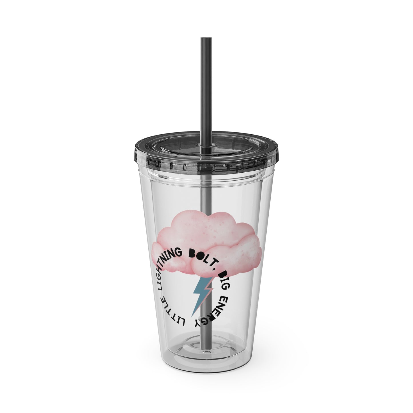 ⚡☁️ 16OZ LIGHTNING BOLT, BABY – TUMBLER WITH STRAW☁️⚡