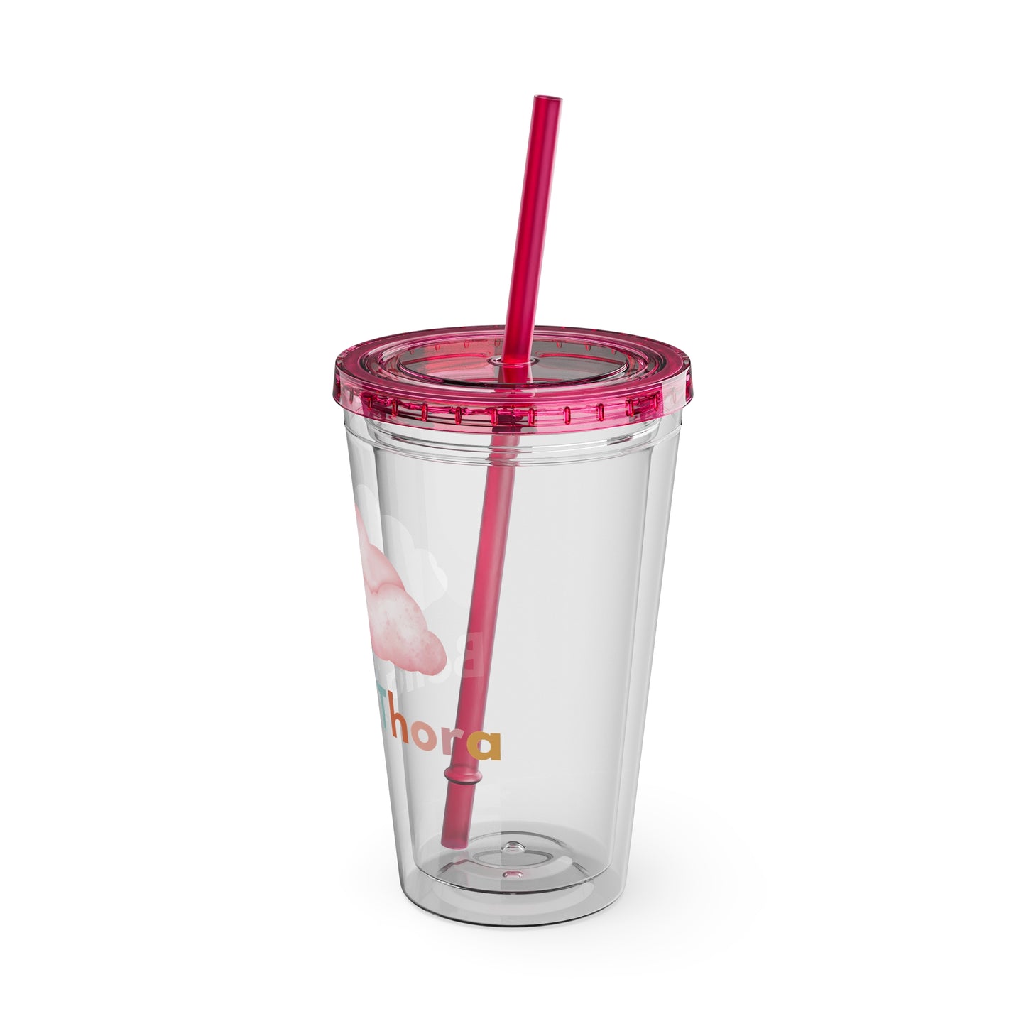 ☁️⚡ 16oz BELLA THORA LOGO TUMBLER – WHERE SWEET MEETS STRONG ⚡☁️