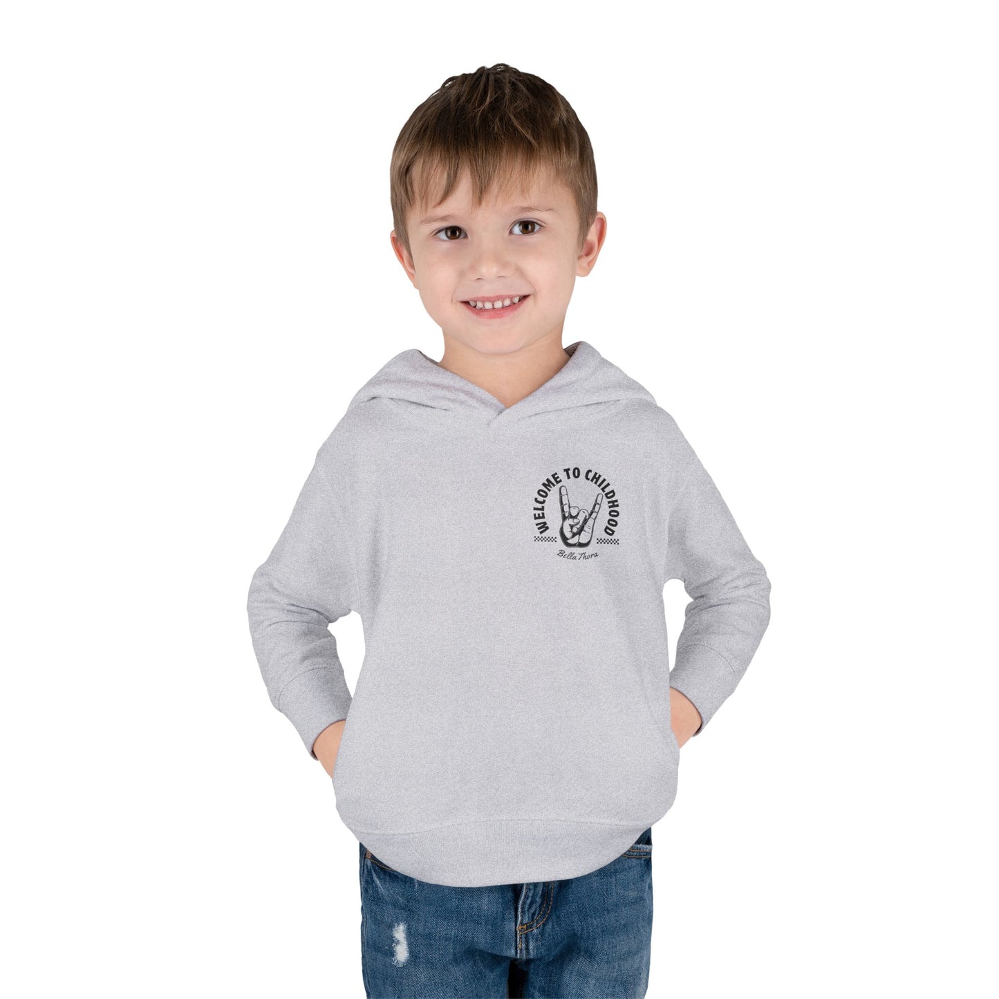 👶 WELCOME TO CHILDHOOD Toddler Pullover Hoodie-Hang Loose!