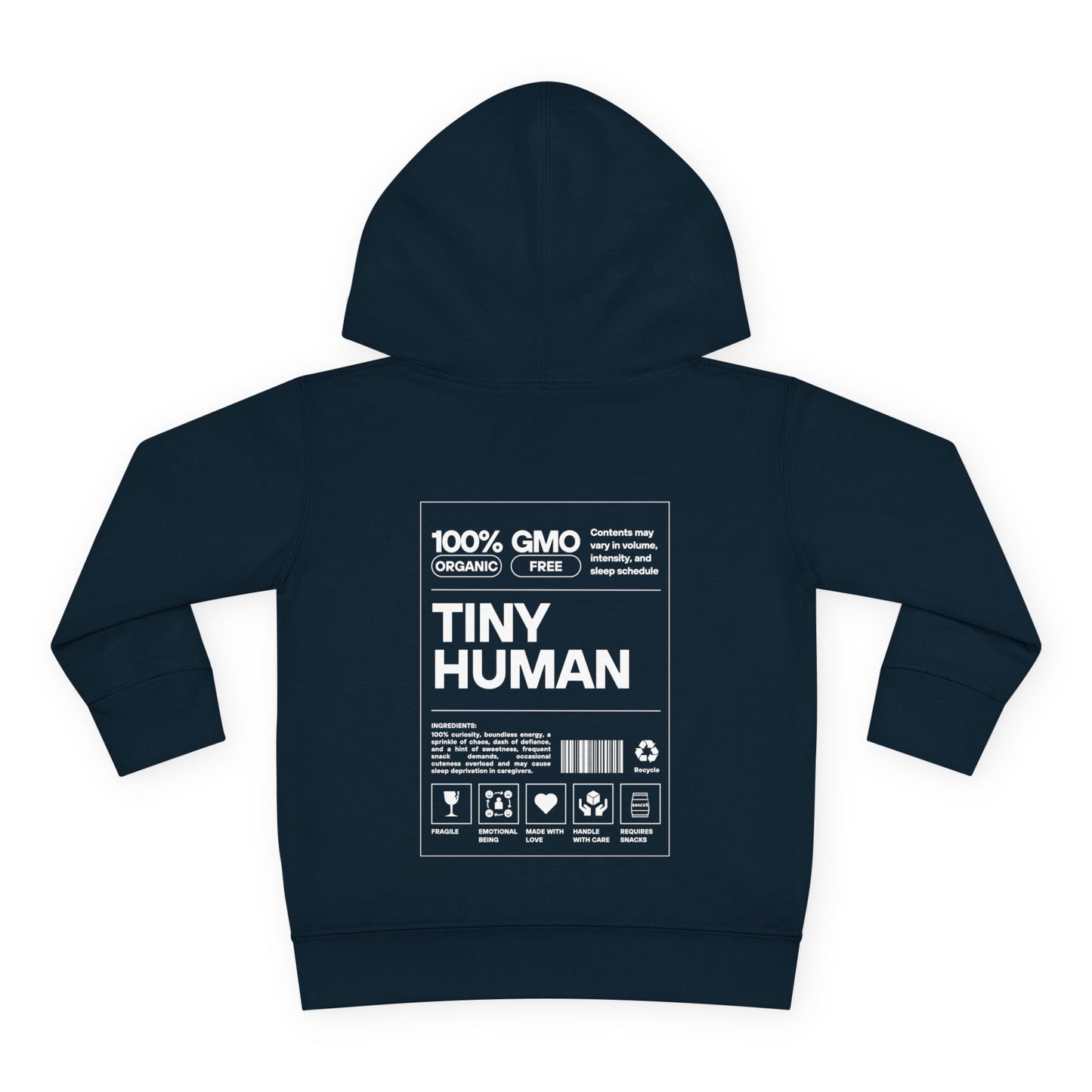 Tiny Human - Toddler Pullover Fleece Hoodie