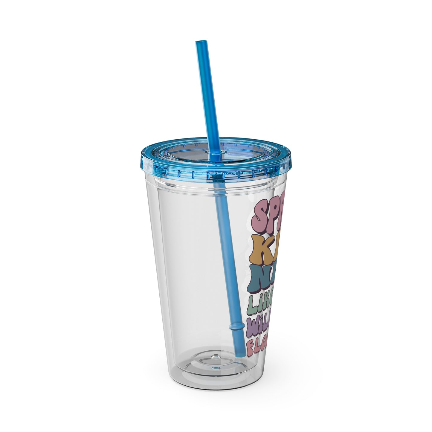 🌸✨ 16oz TUMBLER-SPREAD KINDNESS LIKE WILDFLOWERS – A CUP THAT BLOOMS WITH POSITIVITY! ✨🌸