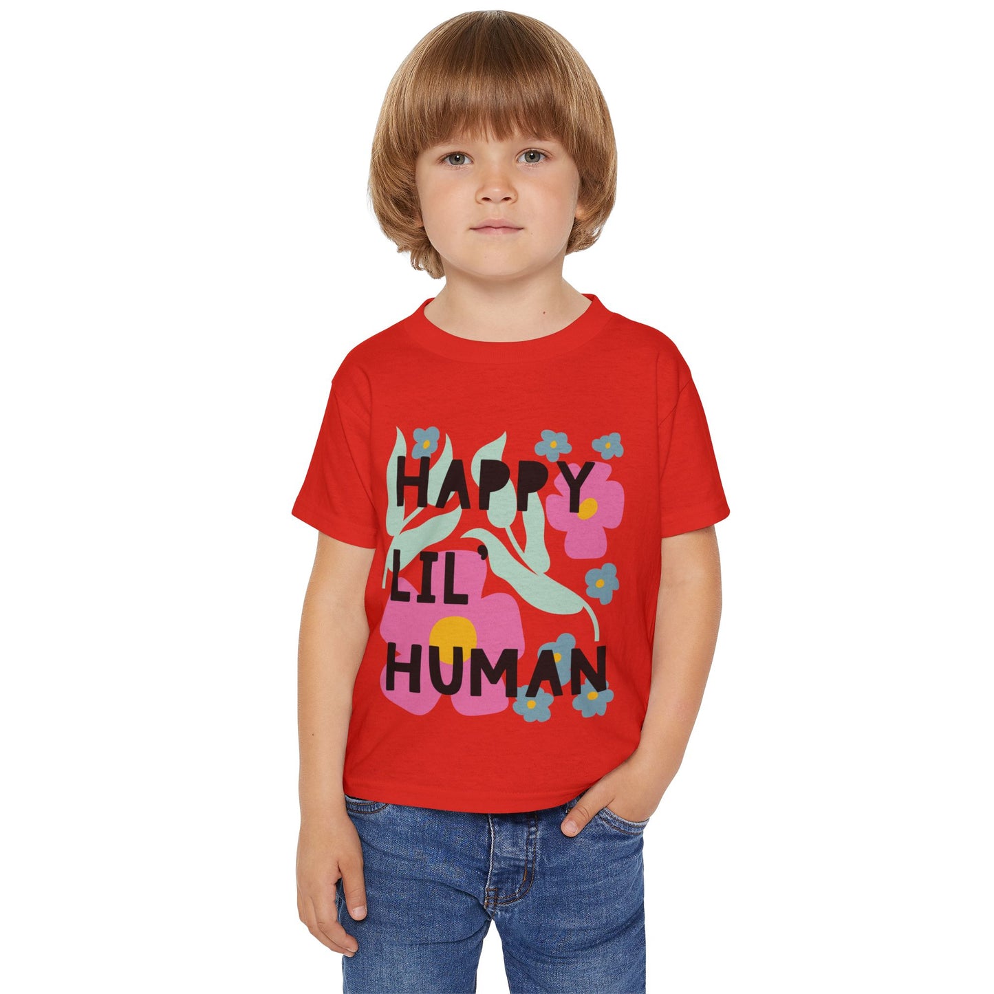 Happy Lil’ Human Toddler Tee – Spreading Smiles & Sunshine! ☀️🌸