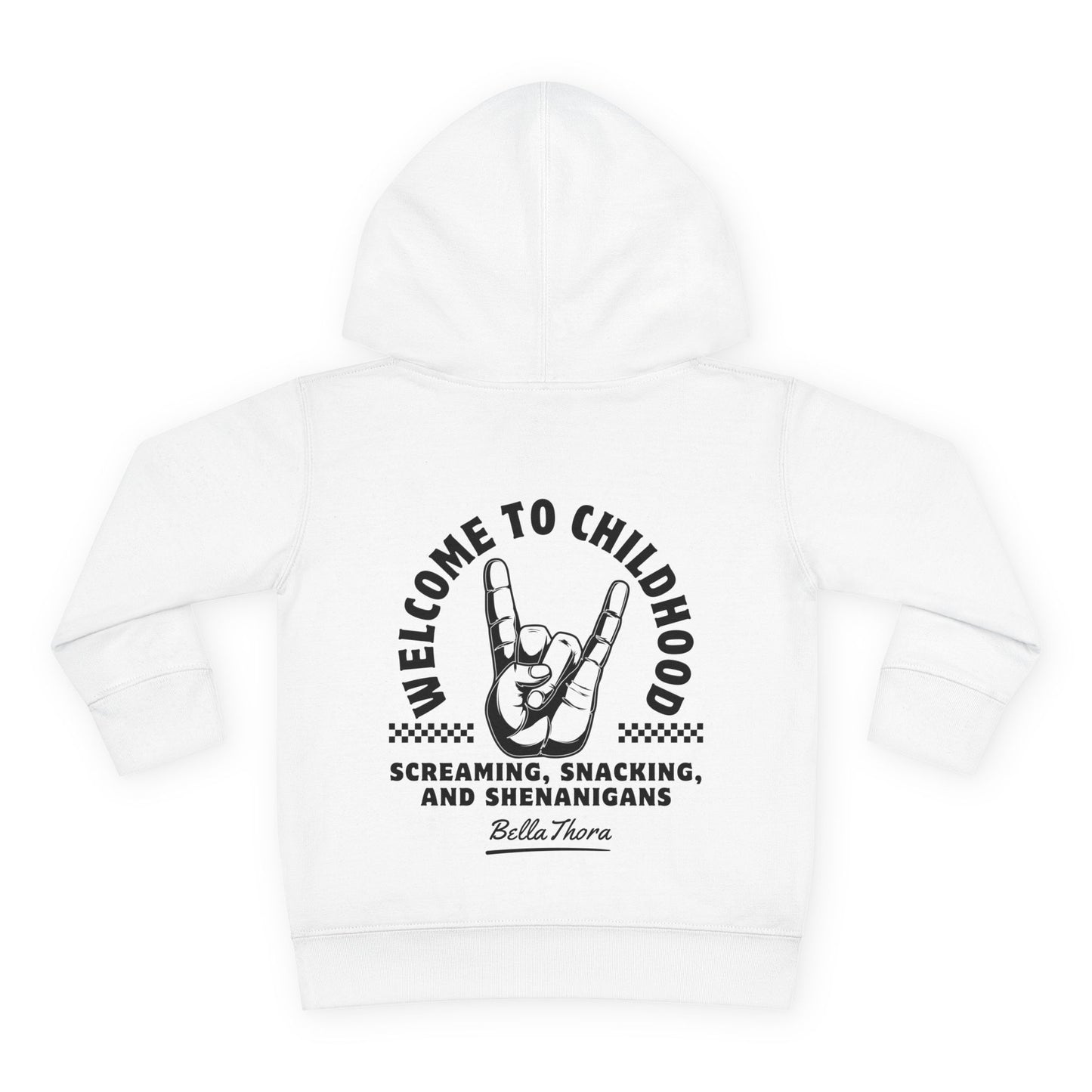 👶 WELCOME TO CHILDHOOD Toddler Pullover Hoodie-Hang Loose!