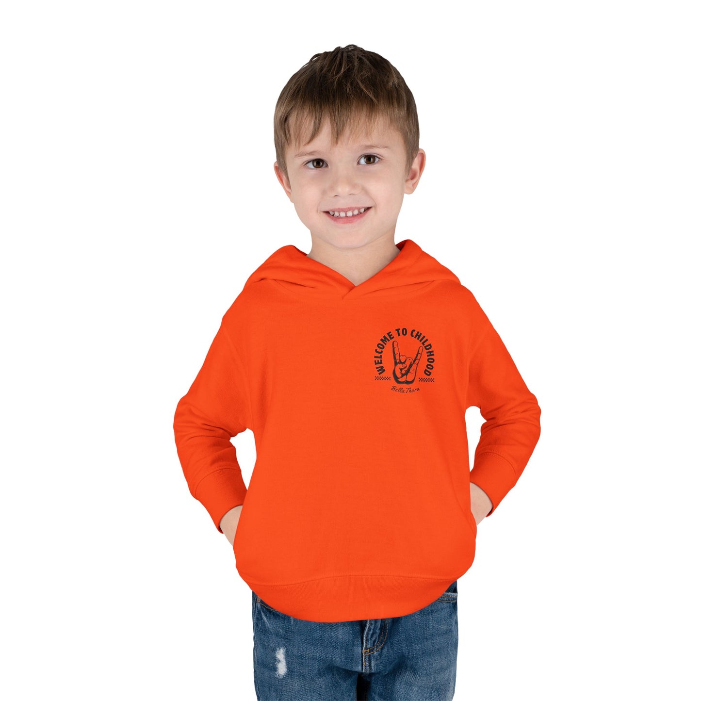👶 WELCOME TO CHILDHOOD Toddler Pullover Hoodie-Hang Loose!
