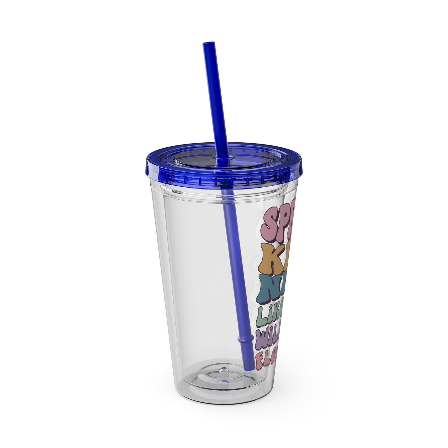 🌸✨ 16oz TUMBLER-SPREAD KINDNESS LIKE WILDFLOWERS – A CUP THAT BLOOMS WITH POSITIVITY! ✨🌸