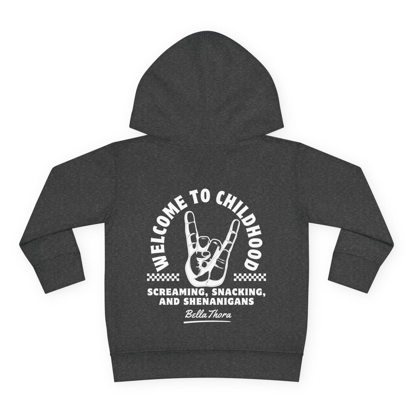 👶 WELCOME TO CHILDHOOD Toddler Pullover Hoodie-Hang Loose!