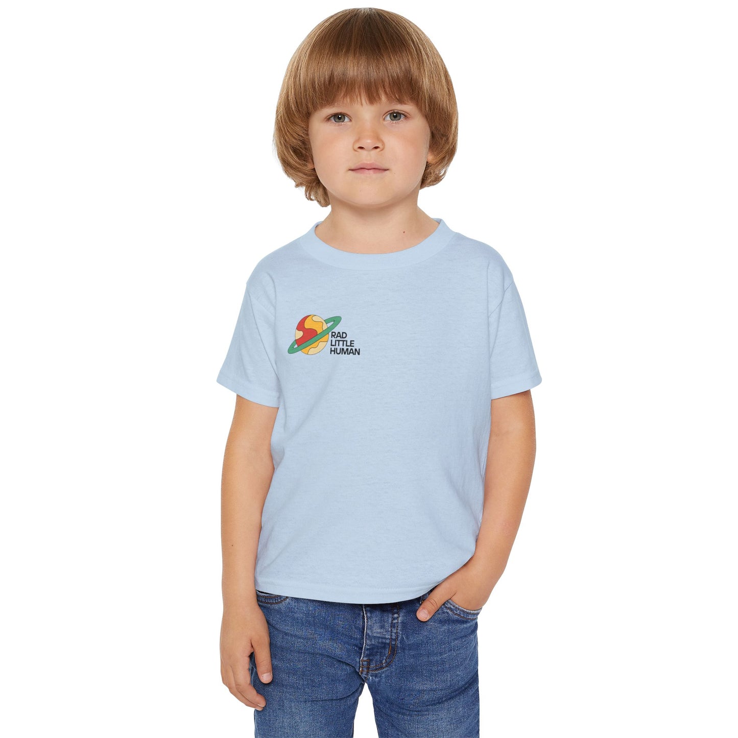 ππ₯ RAD LITTLE HUMAN β FOR THE KIDS WHO RULE THE UNIVERSE! π₯π- Cute Toddler T-Shirt -