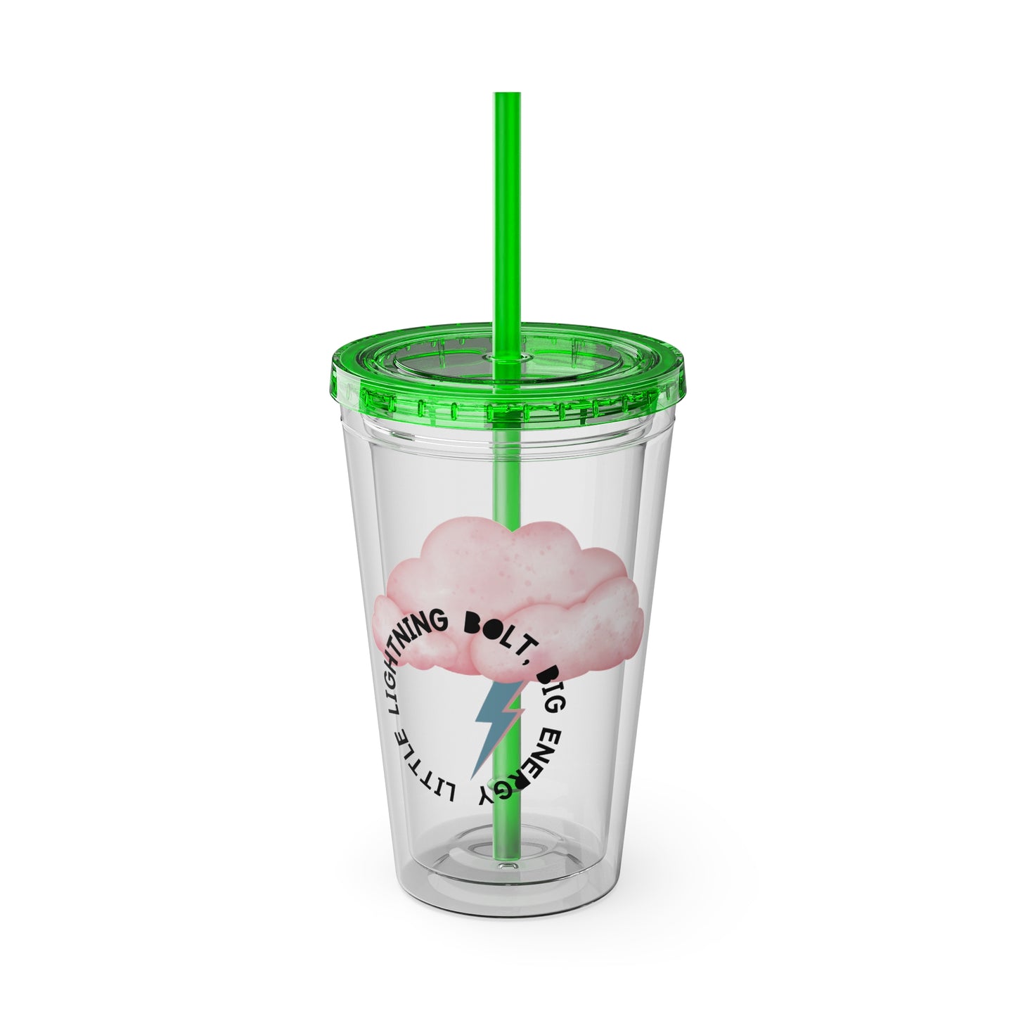 ☁️ 16OZ LIGHTNING BOLT, BABY – TUMBLER WITH STRAW☁️⚡