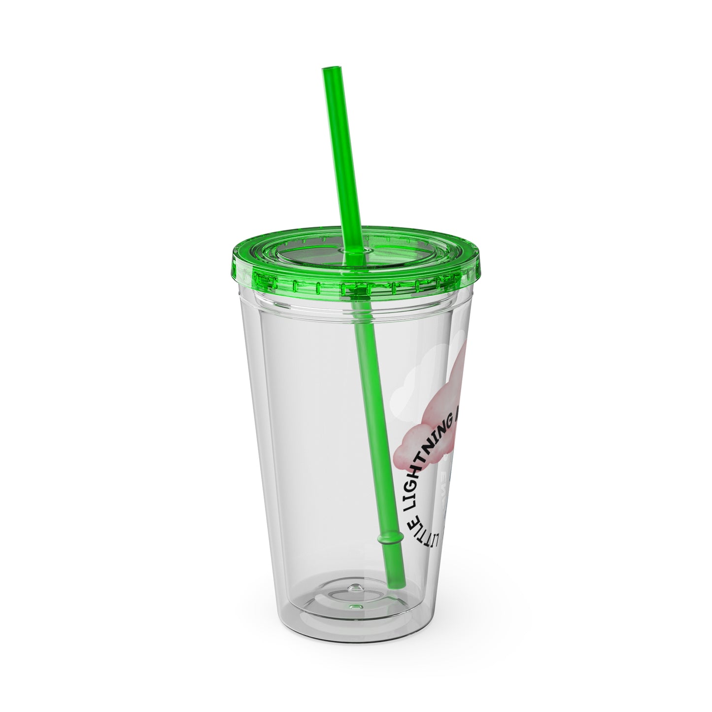 ⚡☁️ 16OZ LIGHTNING BOLT, BABY – TUMBLER WITH STRAW☁️⚡