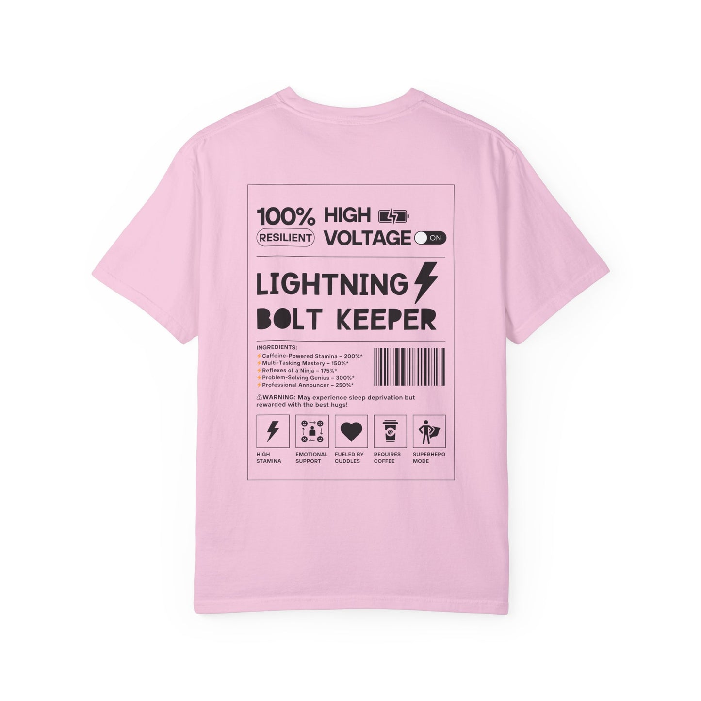Lightning Bolt Keeper Parent Tee – Powered by Love & Caffeine! ⚡☕