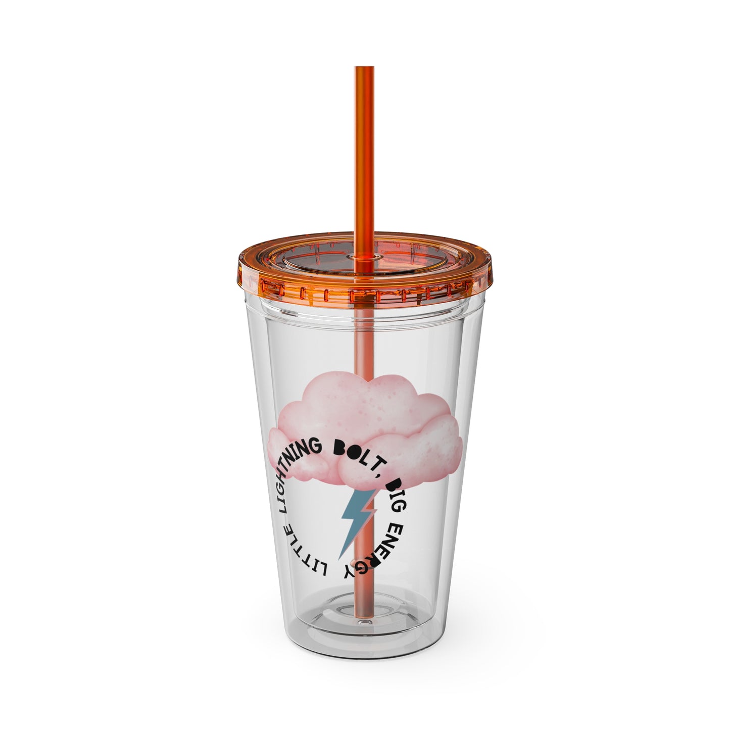 ⚡☁️ 16OZ LIGHTNING BOLT, BABY – TUMBLER WITH STRAW☁️⚡