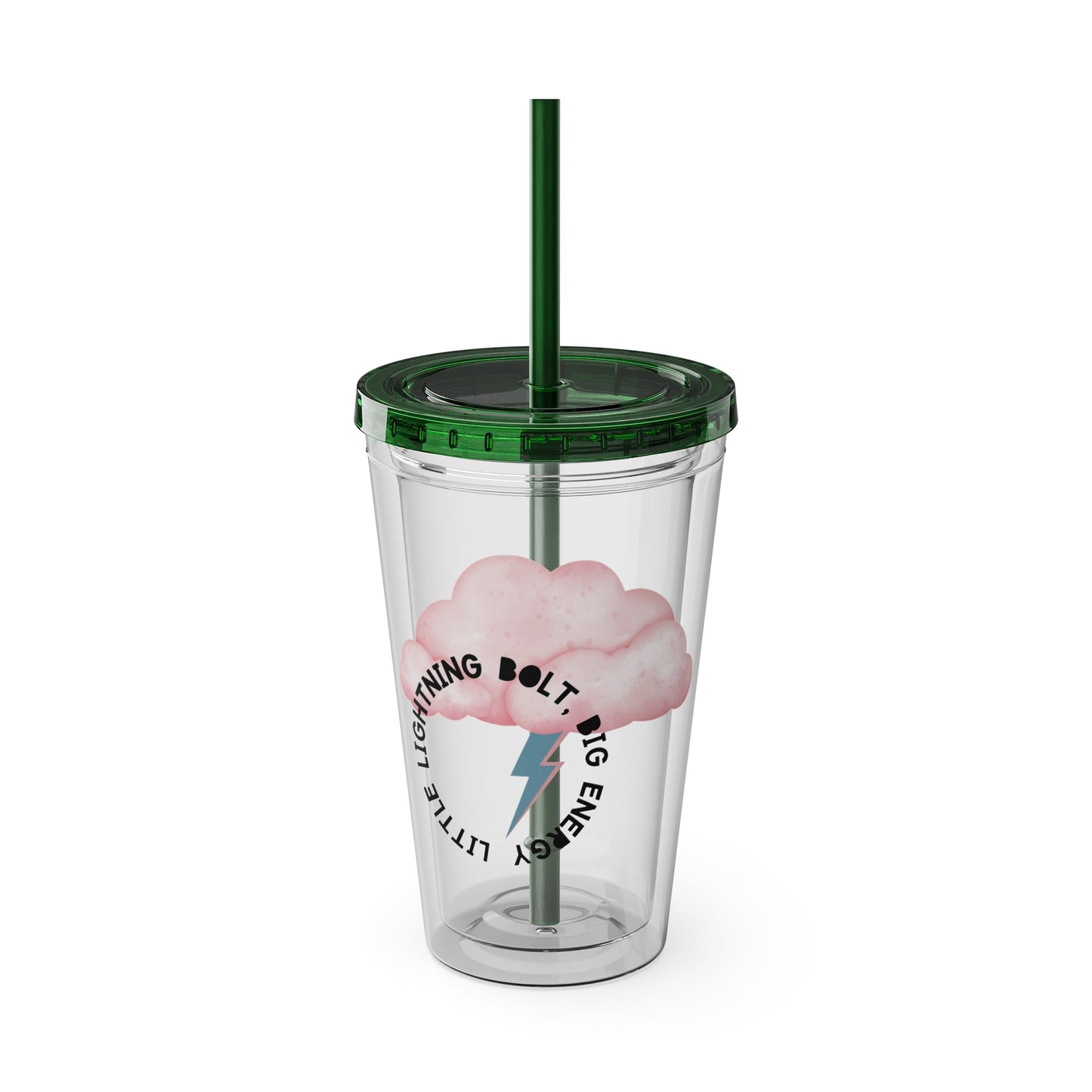 ⚡☁️ 16OZ LIGHTNING BOLT, BABY – TUMBLER WITH STRAW☁️⚡