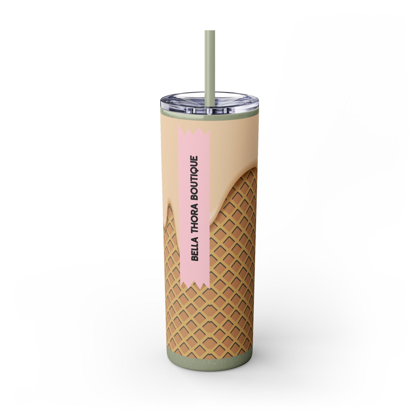 🍦Melt Happens – Ice Cream Cone Skinny Tumbler 🍦20oz