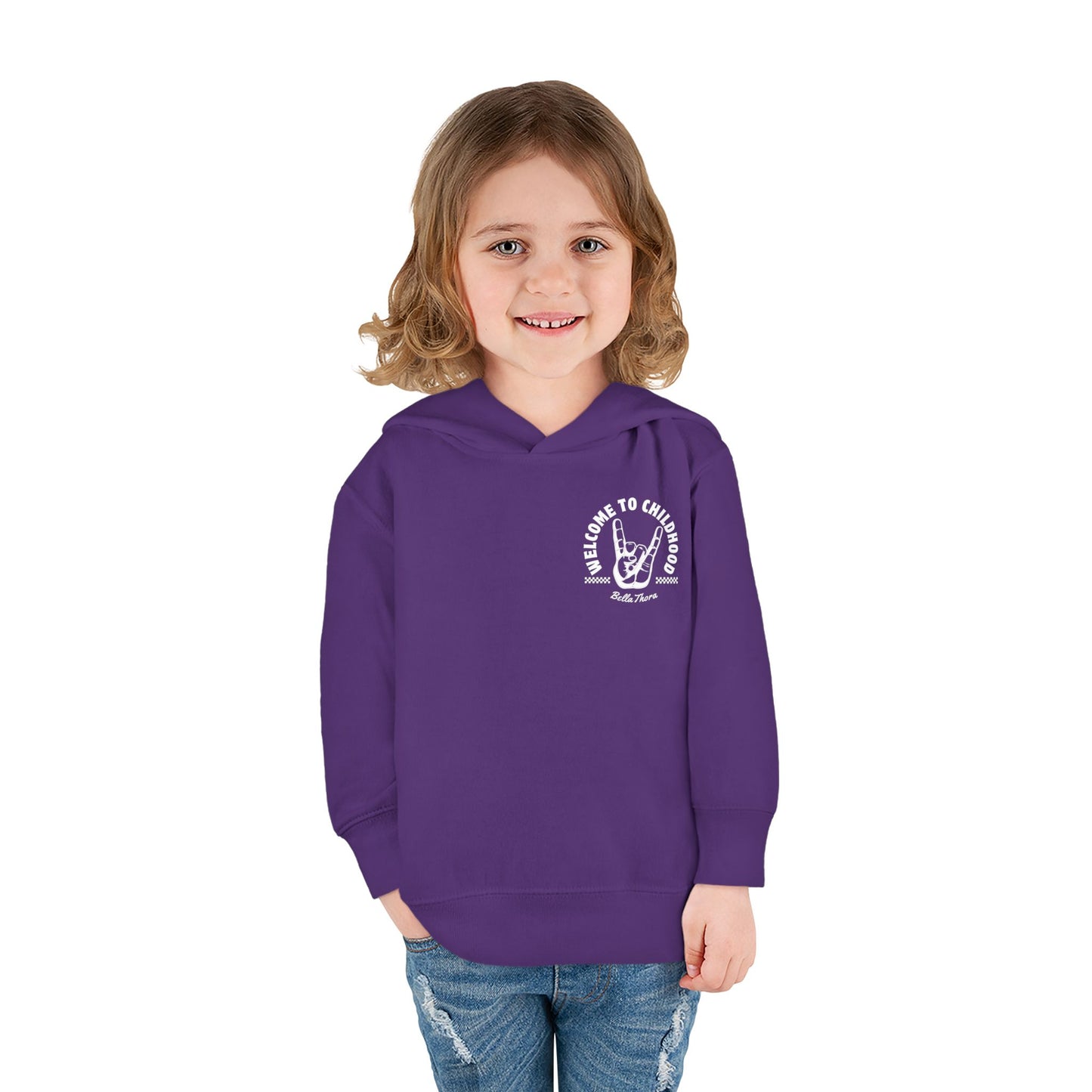 👶 WELCOME TO CHILDHOOD Toddler Pullover Hoodie-Hang Loose!