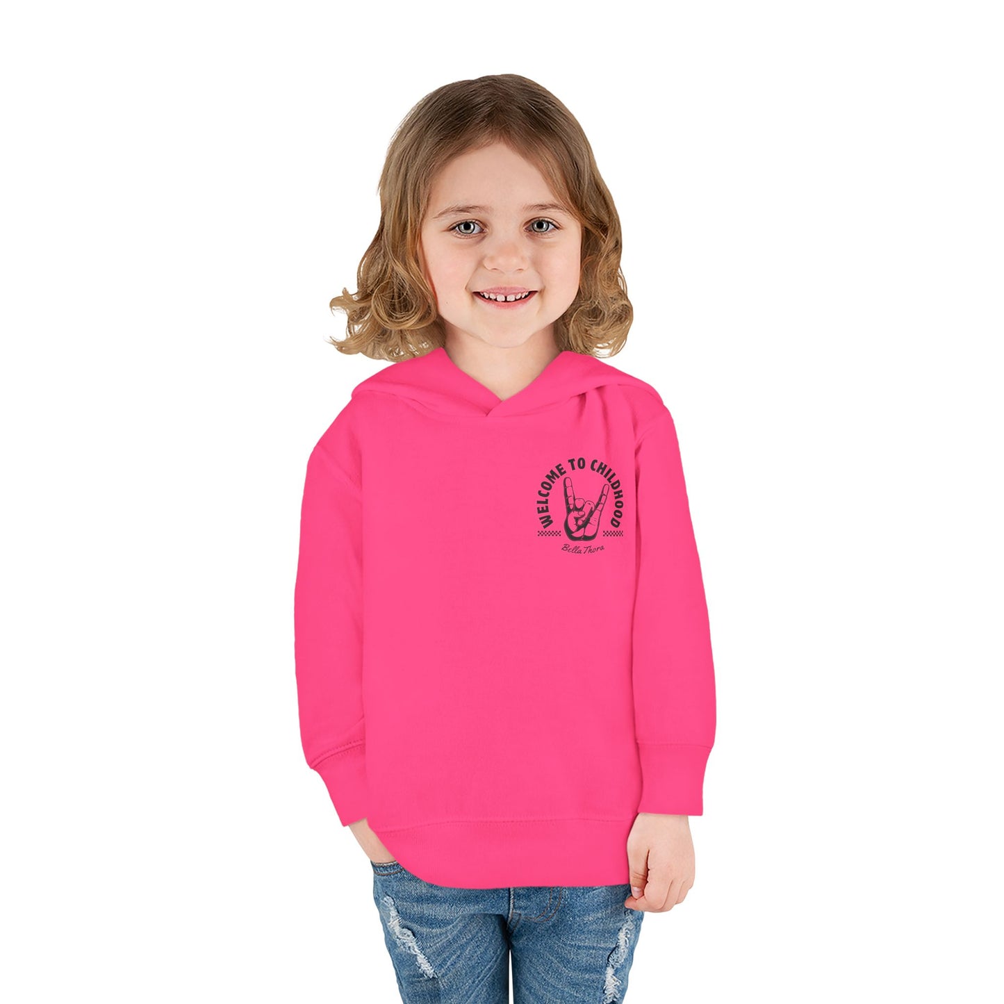 👶 WELCOME TO CHILDHOOD Toddler Pullover Hoodie-Hang Loose!