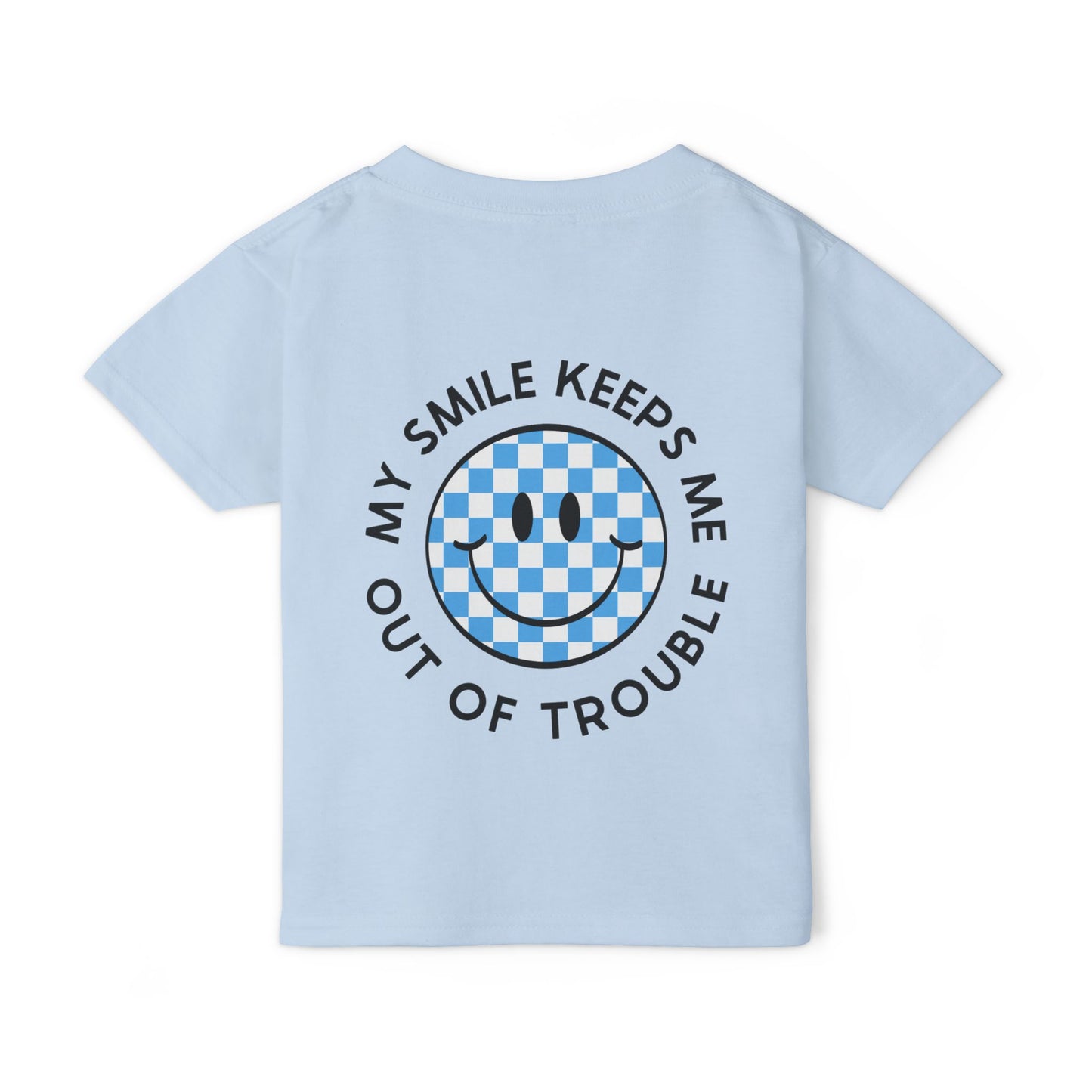 ππ MY SMILE KEEPS ME OUT OF TROUBLE β BLUE CHECKER EDITION ππ