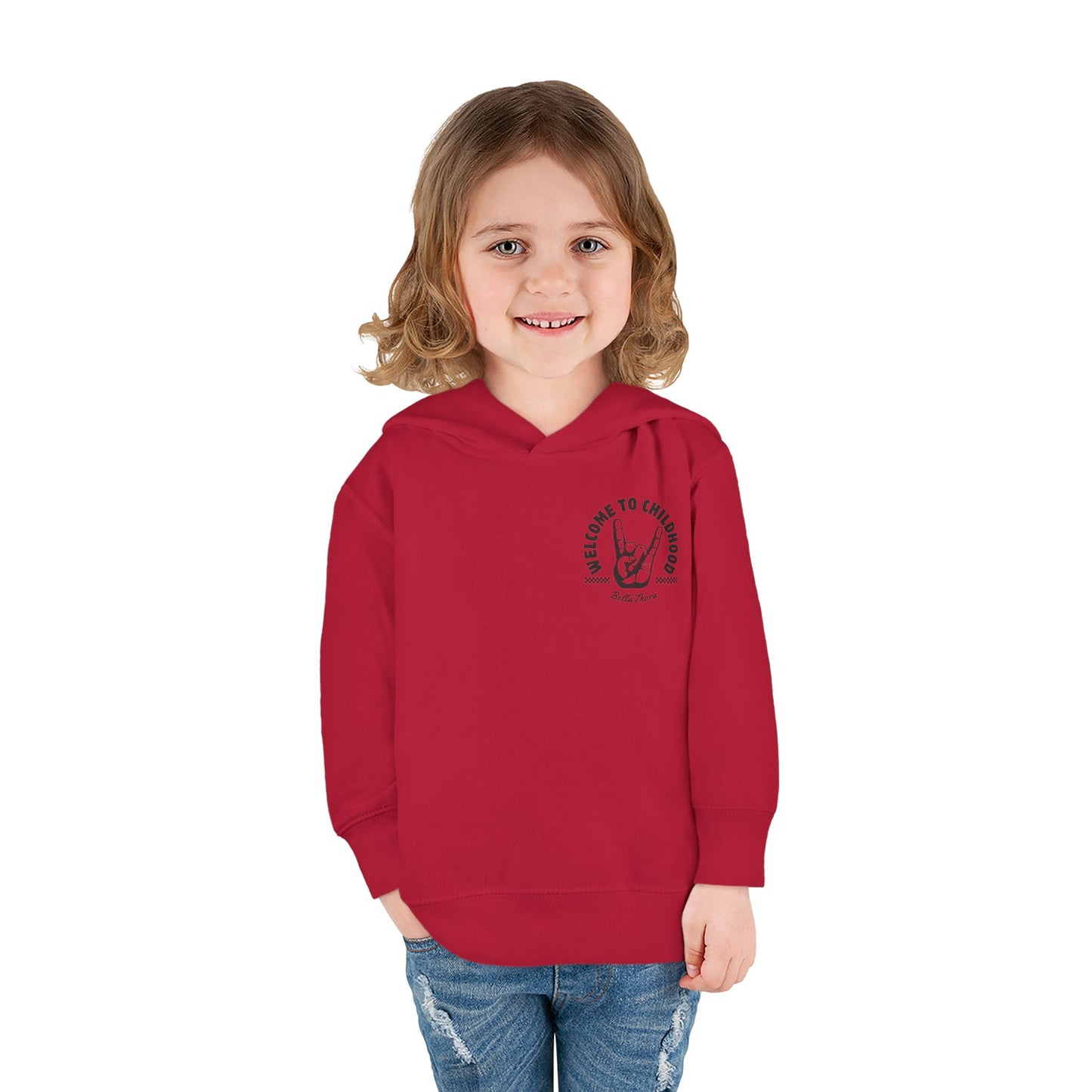 👶 WELCOME TO CHILDHOOD Toddler Pullover Hoodie-Hang Loose!