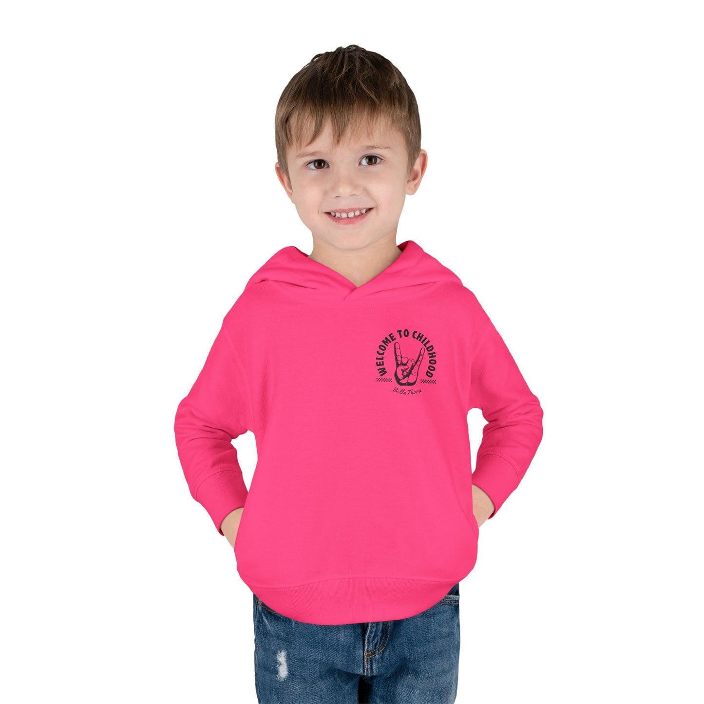 👶 WELCOME TO CHILDHOOD Toddler Pullover Hoodie-Hang Loose!