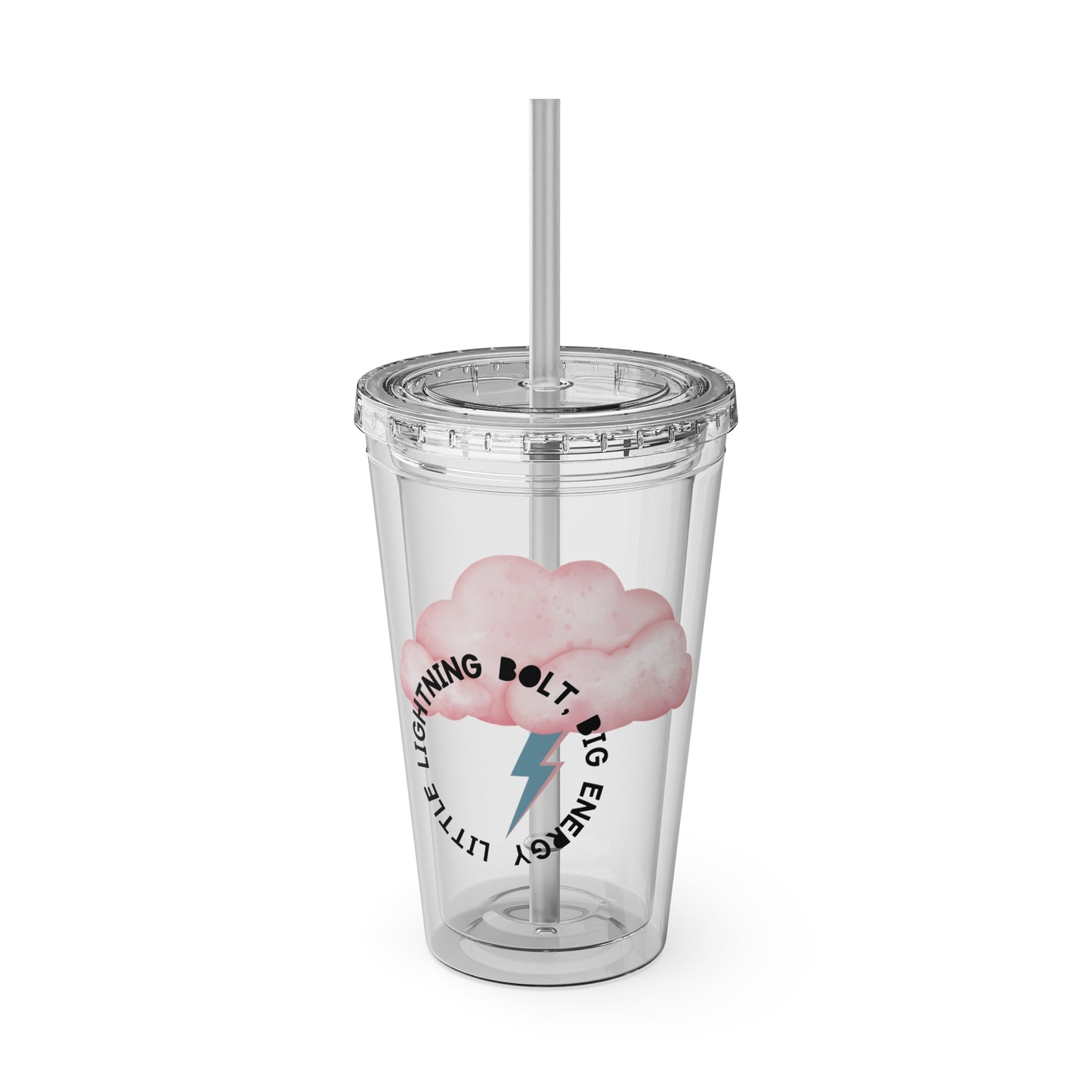 ⚡☁️ 16OZ LIGHTNING BOLT, BABY – TUMBLER WITH STRAW☁️⚡
