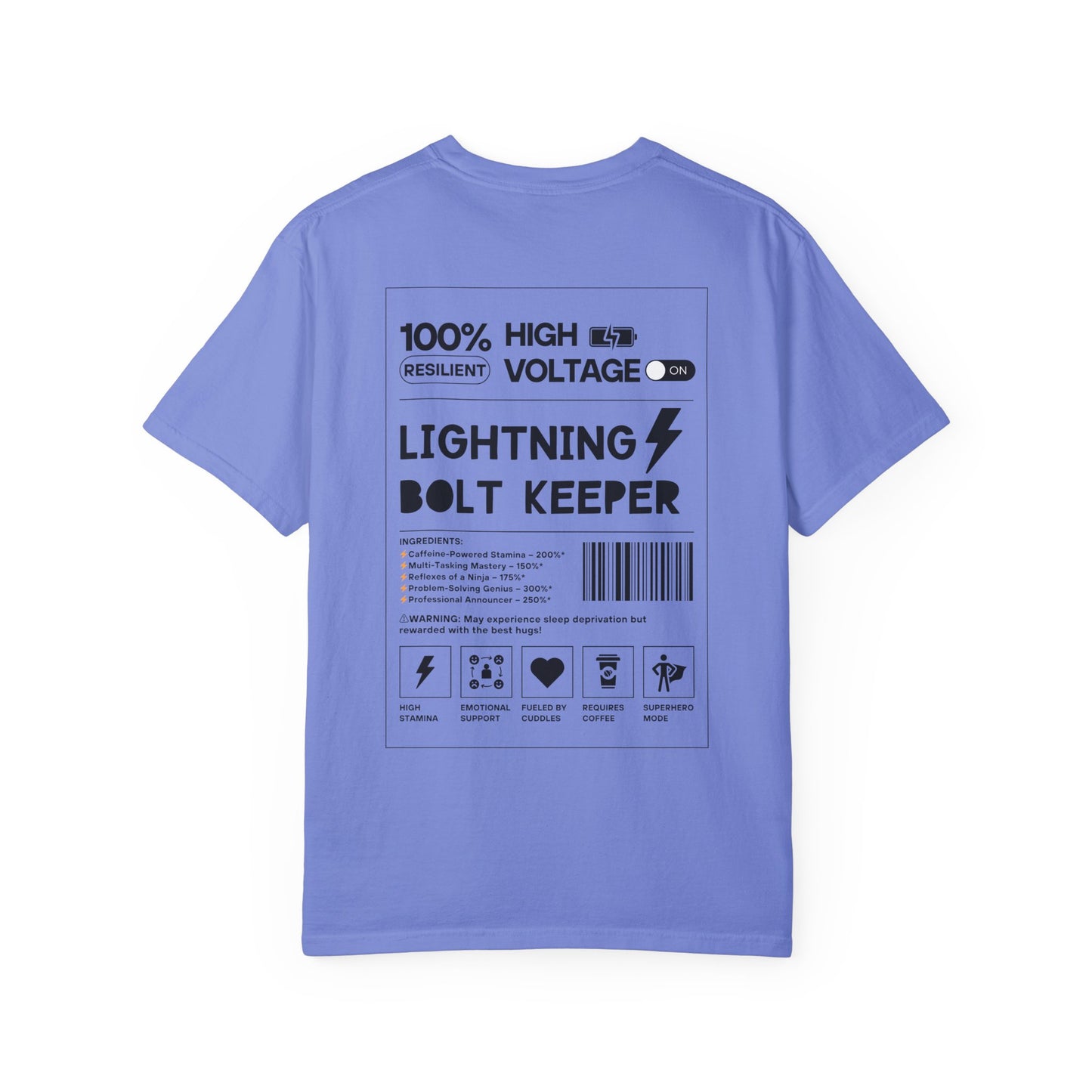 Lightning Bolt Keeper Parent Tee – Powered by Love & Caffeine! ⚡☕