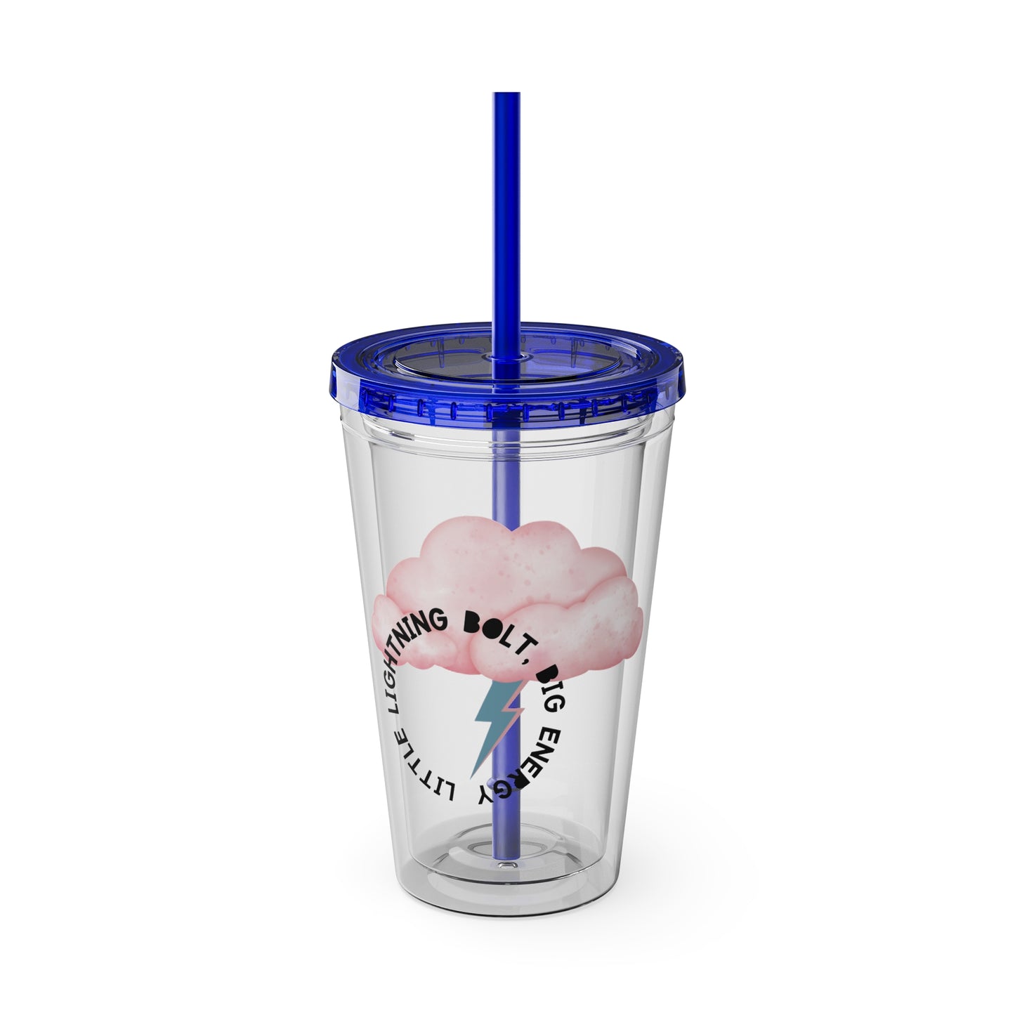 ⚡☁️ 16OZ LIGHTNING BOLT, BABY – TUMBLER WITH STRAW☁️⚡