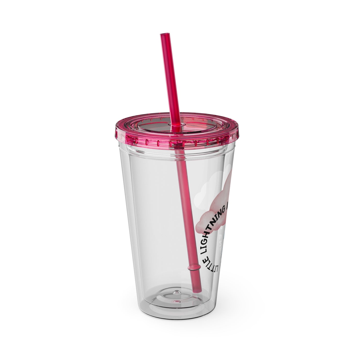 ⚡☁️ 16OZ LIGHTNING BOLT, BABY – TUMBLER WITH STRAW☁️⚡