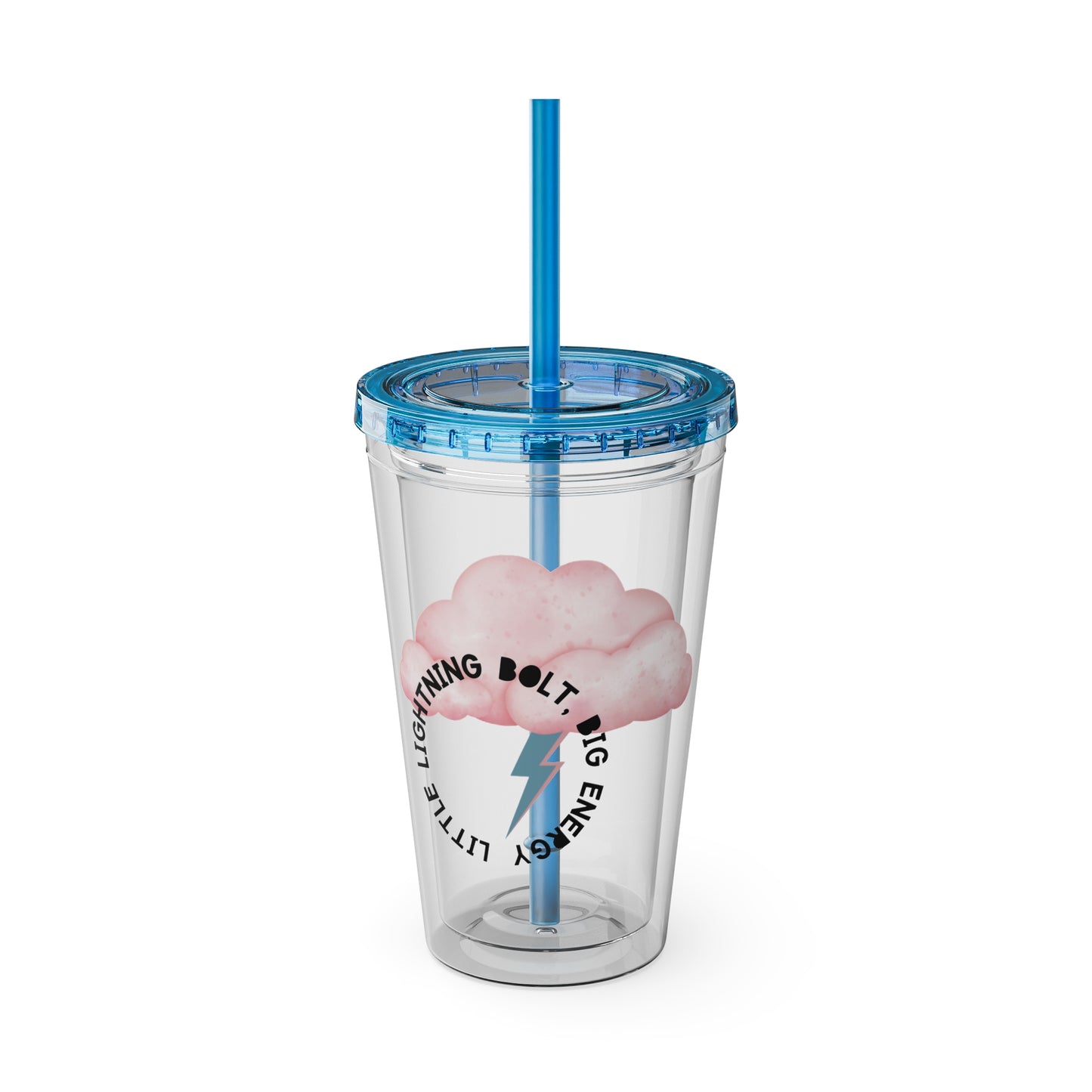 ⚡☁️ 16OZ LIGHTNING BOLT, BABY – TUMBLER WITH STRAW☁️⚡