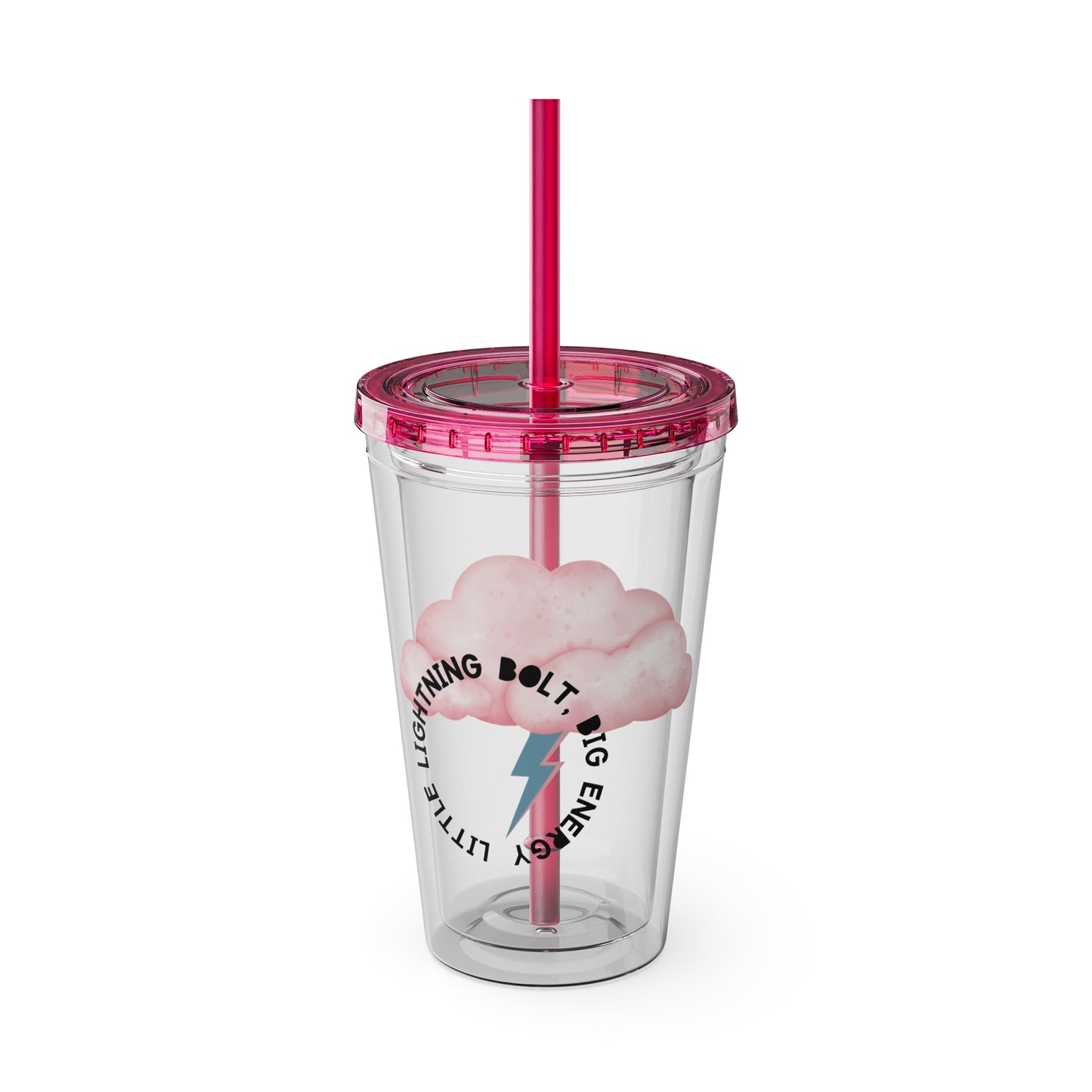 ⚡☁️ 16OZ LIGHTNING BOLT, BABY – TUMBLER WITH STRAW☁️⚡