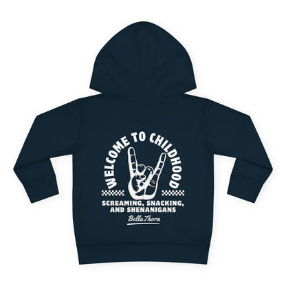 👶 WELCOME TO CHILDHOOD Toddler Pullover Hoodie-Hang Loose!