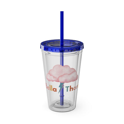 ☁️⚡ 16oz BELLA THORA LOGO TUMBLER – WHERE SWEET MEETS STRONG ⚡☁️
