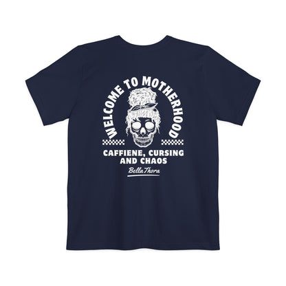 💀 Welcome to Motherhood Pocket Tee 💀 Unisex Pocket T-shirt