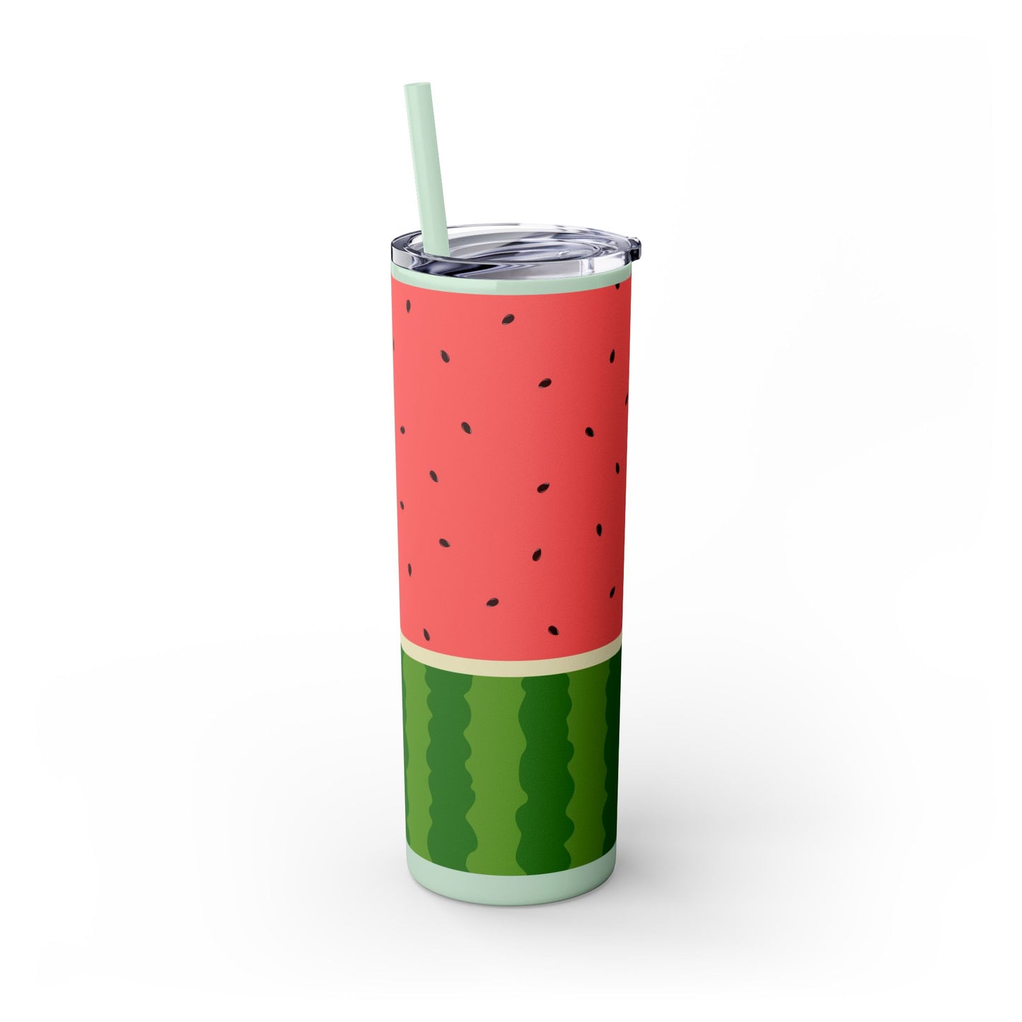 🍉 Sippin’ Sweet Summer – Watermelon Slice Skinny Tumbler 🍉 20oz