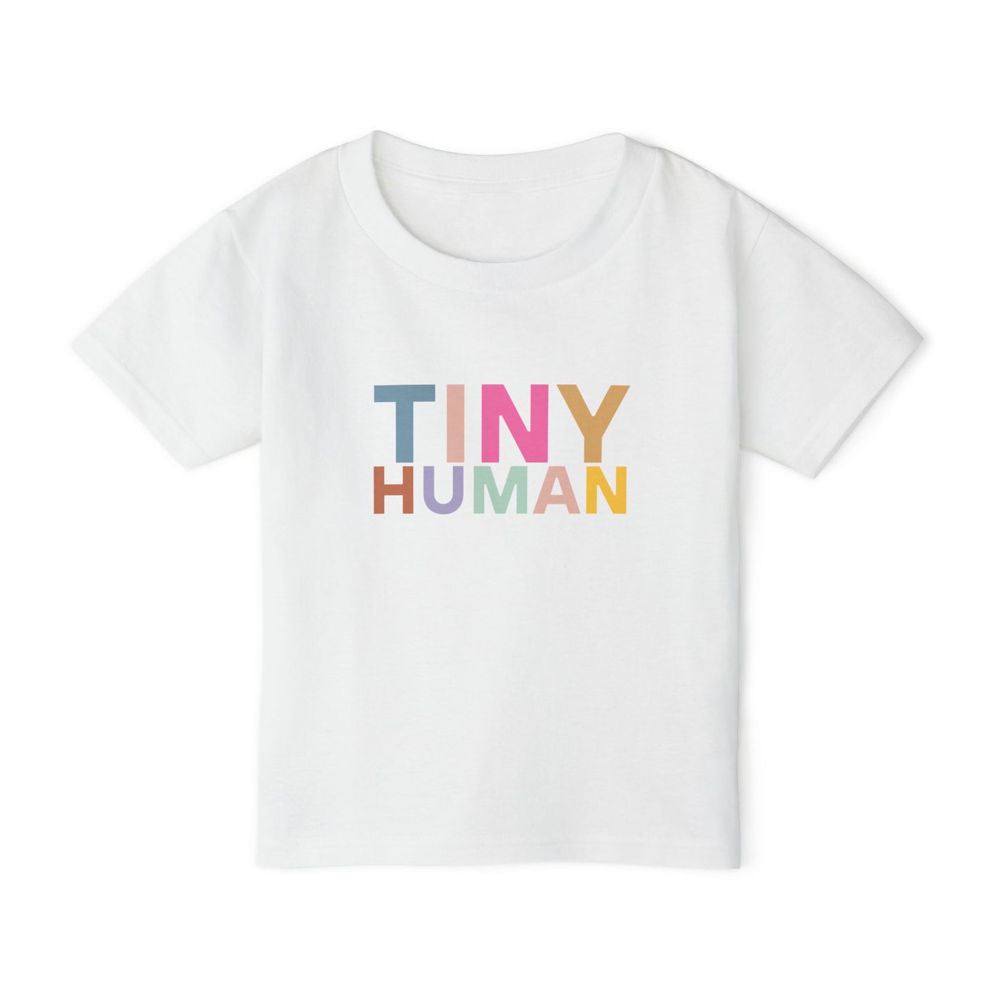 "Tiny Human" Toddler Tee – Small But Mighty, Full of Personality!