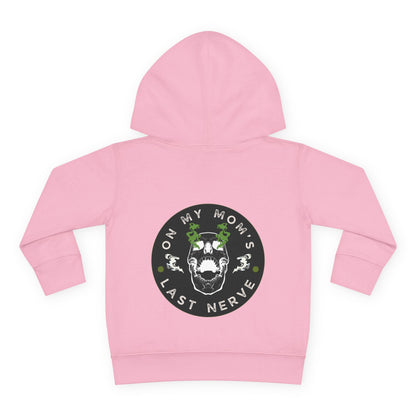 🧠💥 On My Mom’s Last Nerve Green Edition – Toddler Pullover Hoodie
