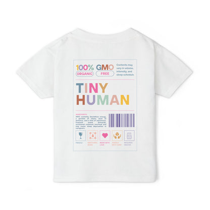 "Tiny Human" Toddler Tee – Small But Mighty, Full of Personality!