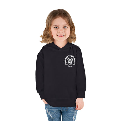 💀🤘 WELCOME TO CHILDHOOD Toddler Hoodie - Screaming 😱. Snacking 🍿. Shenanigans 🎉