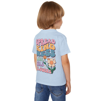 🌸✨ SPREAD KINDNESS LIKE WILDFLOWERS – CUTE KID TEE WITH A MESSAGE THAT BLOOMS! ✨🌸