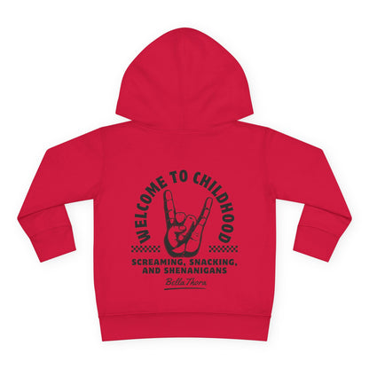 👶 WELCOME TO CHILDHOOD Toddler Pullover Hoodie-Hang Loose!