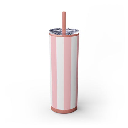 🍬 Cotton Candy Sips – Skinny Tumbler with Straw- 20Z