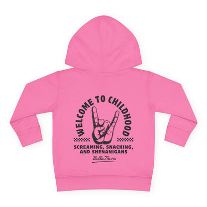 👶 WELCOME TO CHILDHOOD Toddler Pullover Hoodie-Hang Loose!