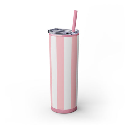🍬 Cotton Candy Sips – Skinny Tumbler with Straw- 20Z