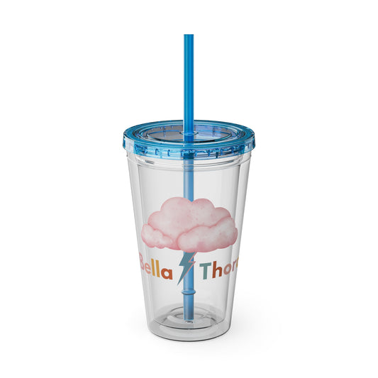 ☁️⚡ 16oz BELLA THORA LOGO TUMBLER – WHERE SWEET MEETS STRONG ⚡☁️