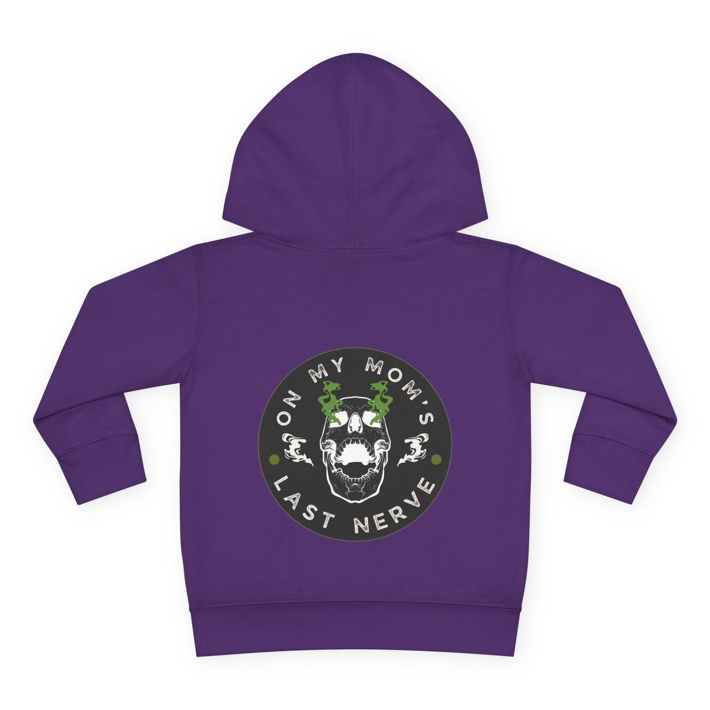 🧠💥 On My Mom’s Last Nerve Green Edition – Toddler Pullover Hoodie