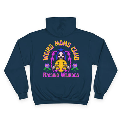 💀🌼 WEIRD MOMS CLUB – RAISING WEIRDOS CHAMPION HOODIE 🌼💀