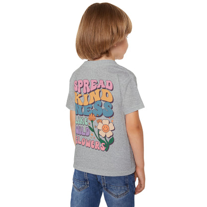 🌸✨ SPREAD KINDNESS LIKE WILDFLOWERS – CUTE KID TEE WITH A MESSAGE THAT BLOOMS! ✨🌸