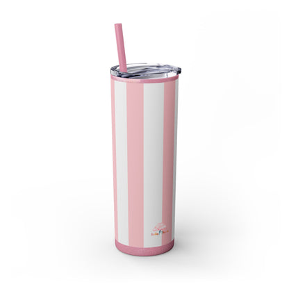 🍬 Cotton Candy Sips – Skinny Tumbler with Straw- 20Z