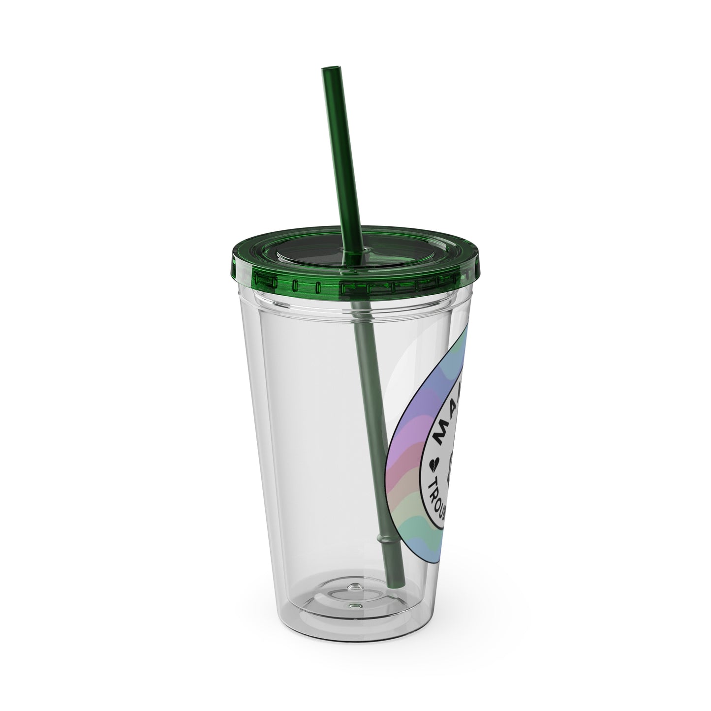 🌈💀 16OZ PASTEL TROUBLE MAKER TUMBLER – SWEET SIPPIN' 💀🌈
