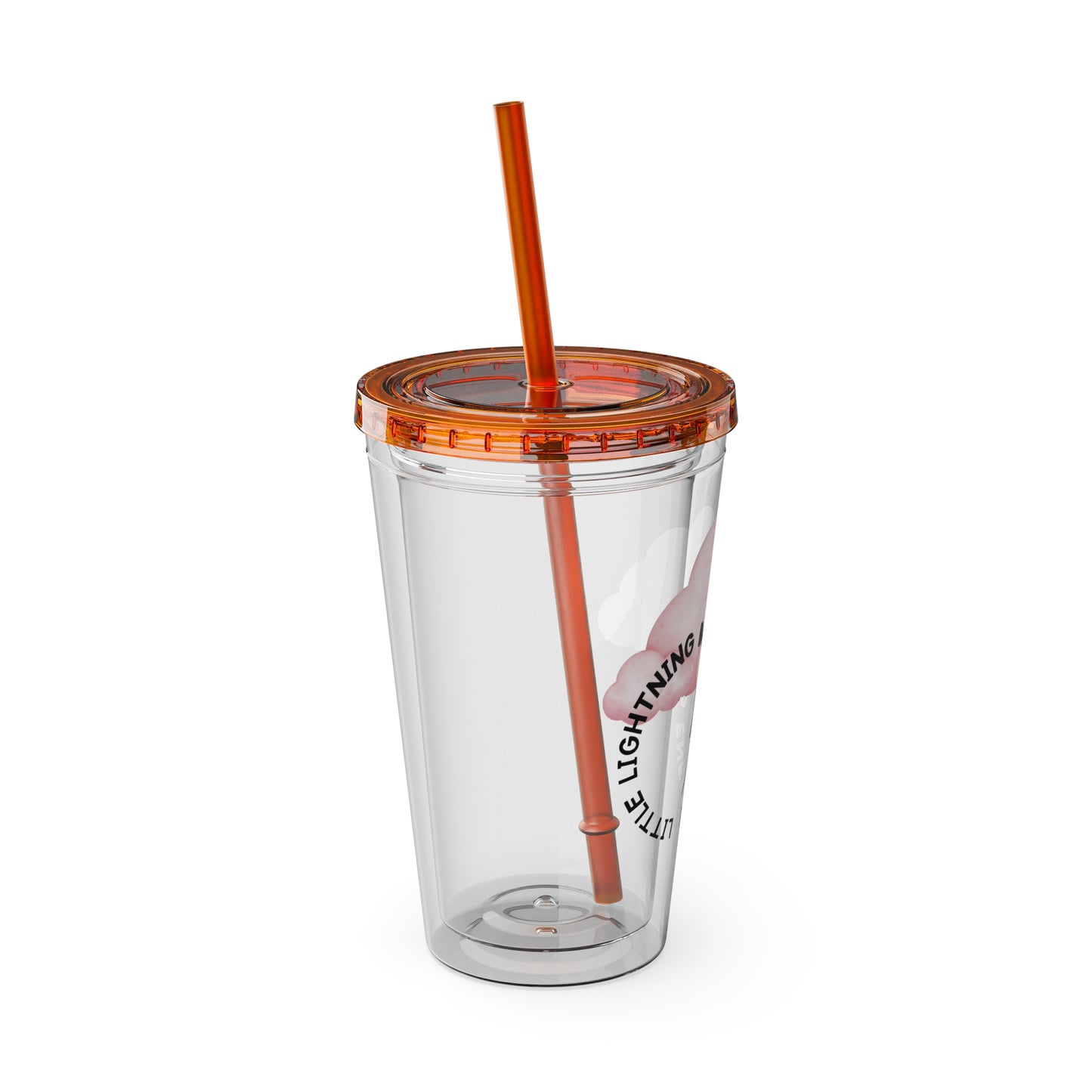 ⚡☁️ 16OZ LIGHTNING BOLT, BABY – TUMBLER WITH STRAW☁️⚡