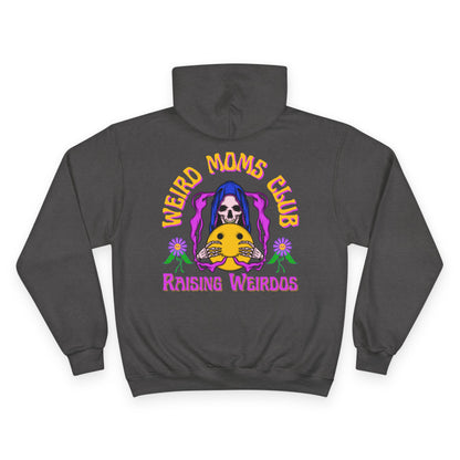 💀🌼 WEIRD MOMS CLUB – RAISING WEIRDOS CHAMPION HOODIE 🌼💀