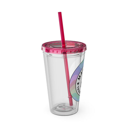 🌈💀 16OZ PASTEL TROUBLE MAKER TUMBLER – SWEET SIPPIN' 💀🌈